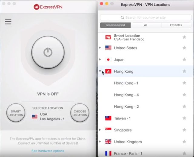 Express VPN review: Servers of Providers
