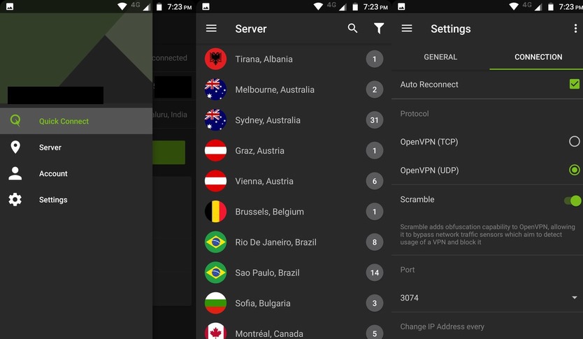 IPVanish; servers