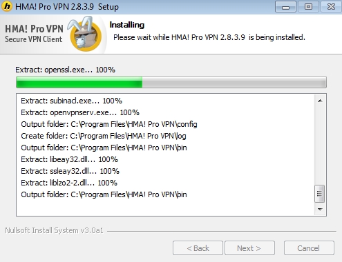 HMA install Windows