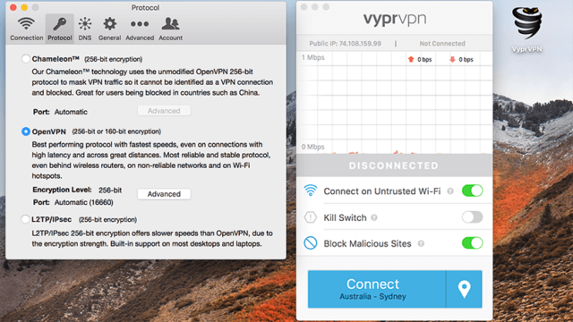 VyprVPN Reviews: Protocol Selection