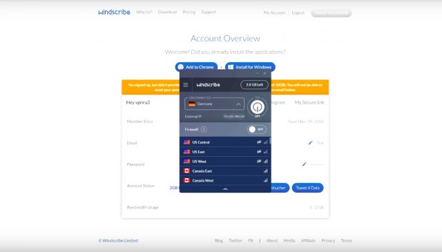 Windscribe VPN Servers for Netflix