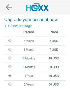 HOXX VPN price