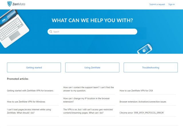 ZenMate ZenDesk - ZenMate VPN Review