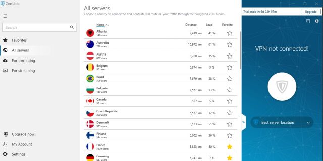 ZenMate VPN Servers